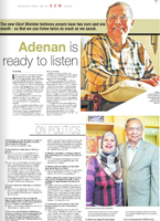 Adenan is ready to listen